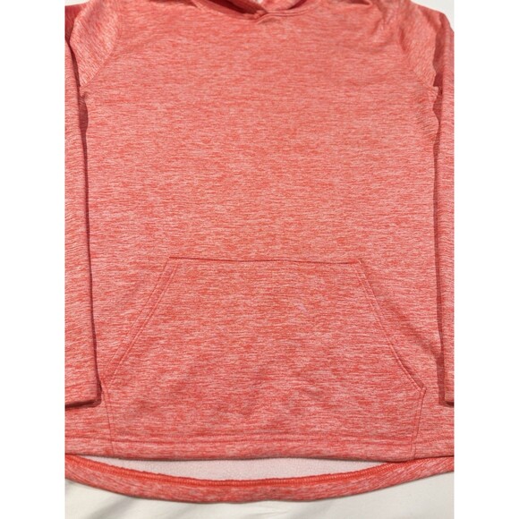 Emily B Fleece Lined Hoodie Hooded Sweatshirt Women L Coral Orange Soft Cozy EUC - Picture 6 of 15